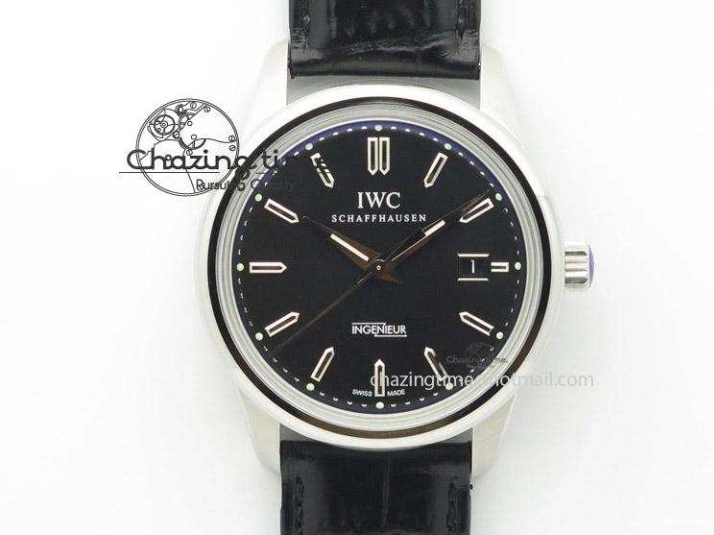 MIROTIME 0519 Ingeniuer St.Laurens SS Black Dial MKF 1:1 V2 Best Edition On Black Leather Strap A Functional 7351